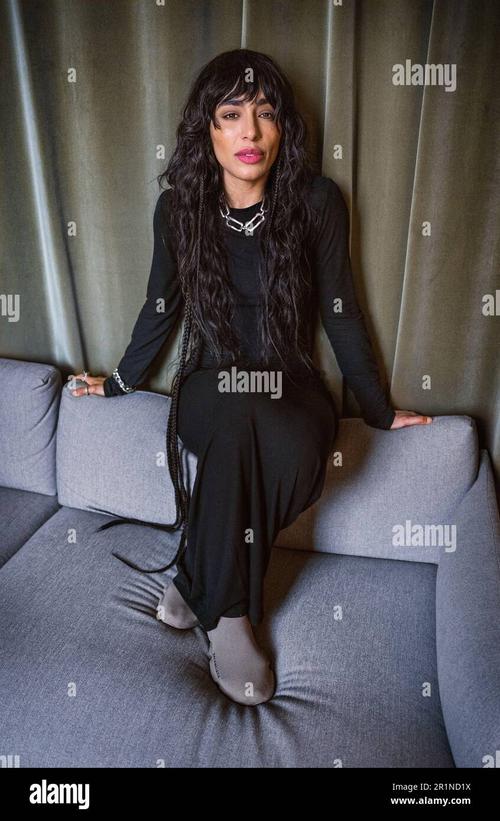 Claudio Bresc - swedish-singer-loreen-winner-of-the-eurovision-song-contest-2023-with-tattoo-photographed-in-stockholm-sweden-april-25-2023-photo-claudio-bresc-2R1ND1X.jpg